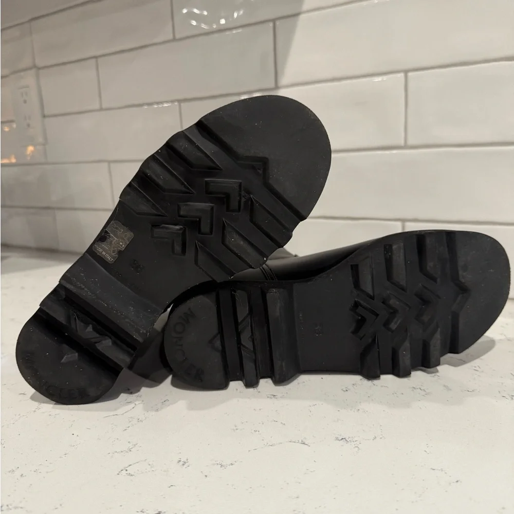 Moncler Ginette Black Rain Boots, SIZE 36 - Picture 8 of 8